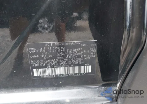 2024 Subaru Crosstrek Wilderness из США, поврежденный, VIN 4S4GUHU67R3737641